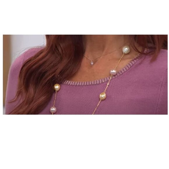 DG2 Quad Blend Metallic Bell Cuff Sweater - Picture 3 of 3